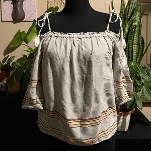 Ann Taylor Loft Off the Shoulder blouse. XS fits like small-medium